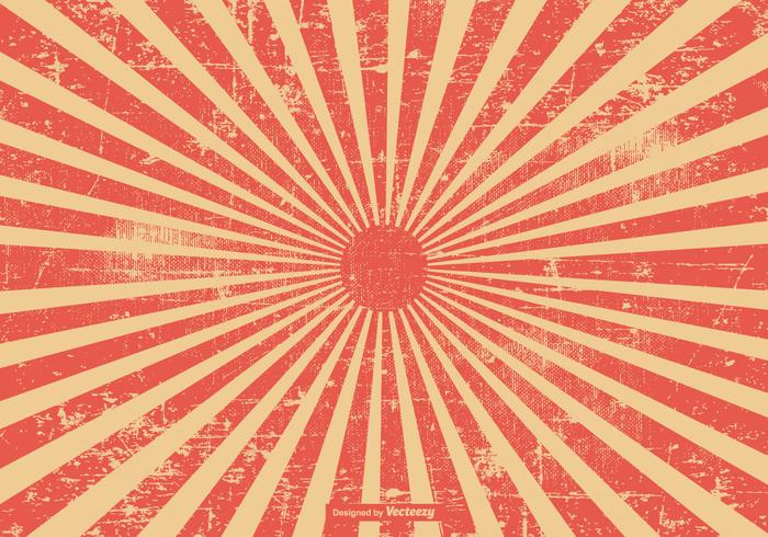 red-grunge-style-sunburst-background-vector